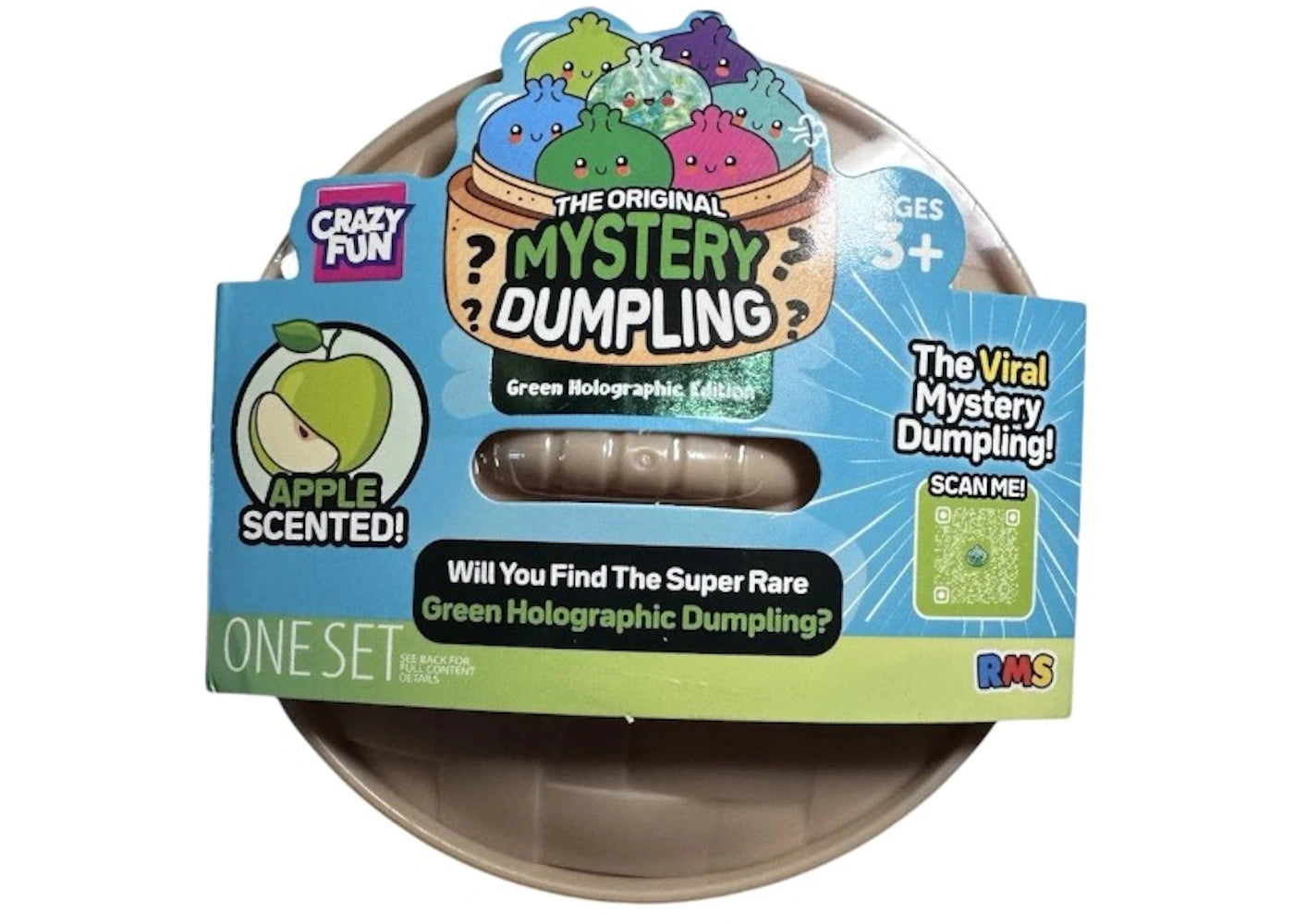Squishy Bun The Original Mystery Dumpling-Green Holographic Dumpling Edition Blind Box