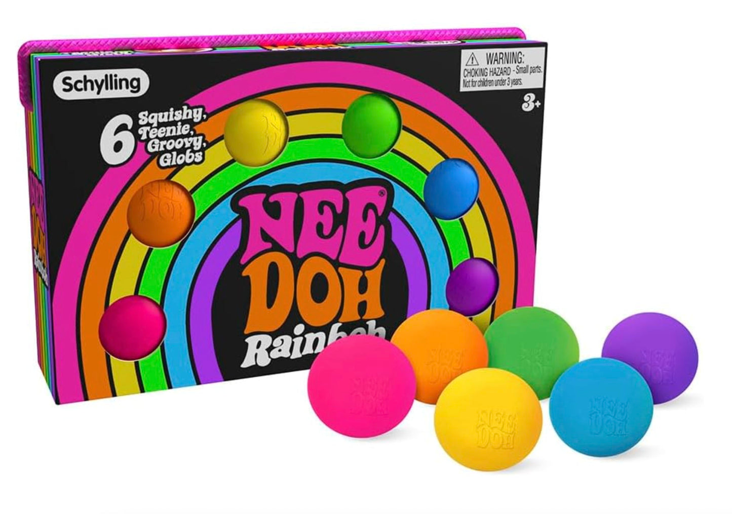 NeeDoh Rainbow Squish Toy 6ct