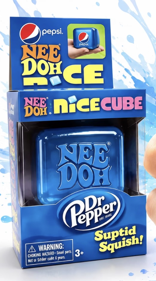 NeeDoh Pepsi Nice Cube Fidget Toy