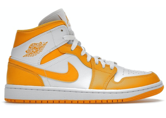 Jordan 1 Mid White University Gold (W)