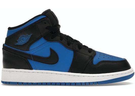 Jordan 1 Mid Black Royal Blue (GS)