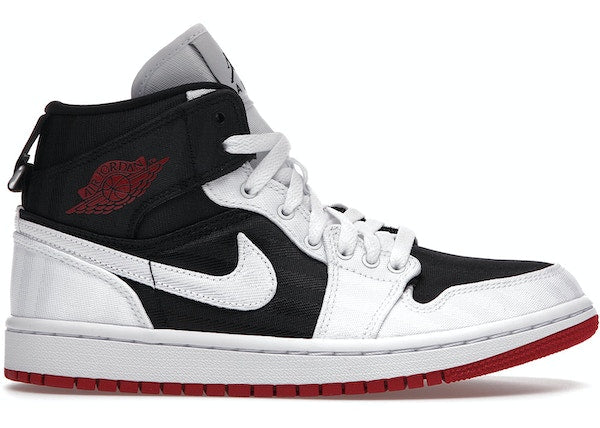 Jordan 1 Mid SE Utility Canvas White Black Gym Red (W)