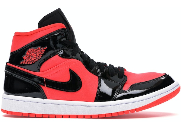 Jordan 1 Mid Hot Punch Black (W)