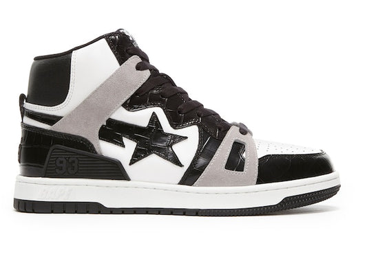 A Bathing Ape Bape Sta 93 Hi Black Light Grey