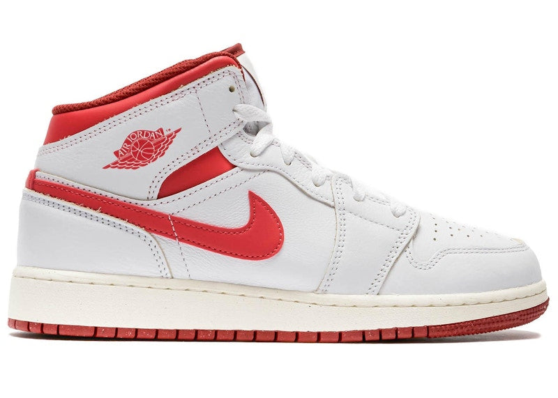 Jordan 1 Mid SE White Dune Red (GS)