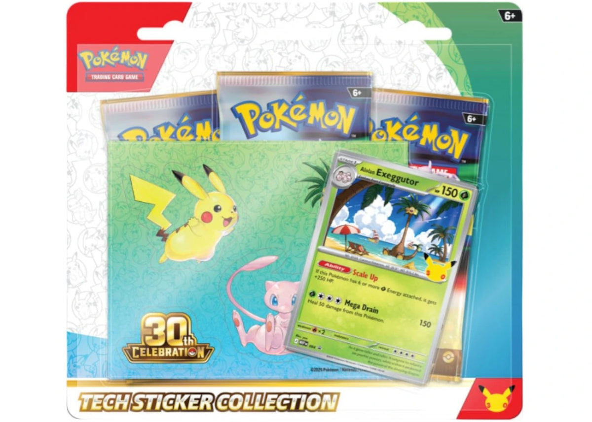 2026 Pokémon Mega Evolution 30th Celebration Tech Sticker Collection : Exeggutor Promo