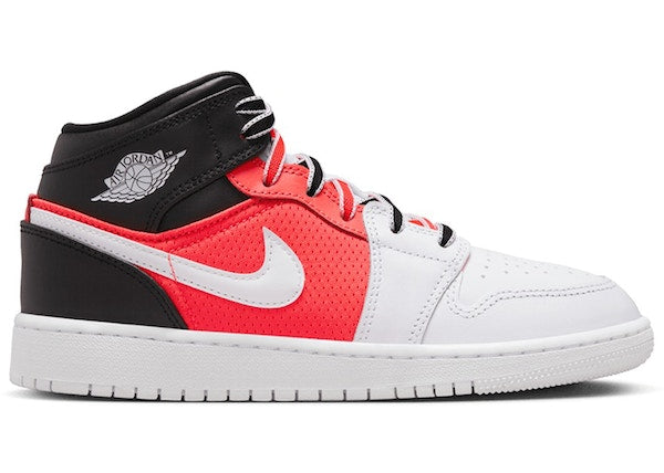 Jordan 1 Mid SE White Black Infrared (GS)