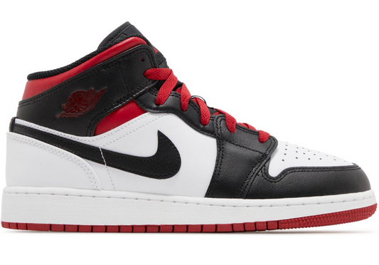 Jordan 1 Mid Gym Red Black Toe (GS)