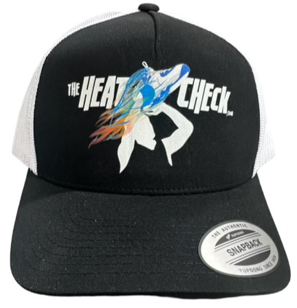 The Heat Check Trucker Cap Black/White