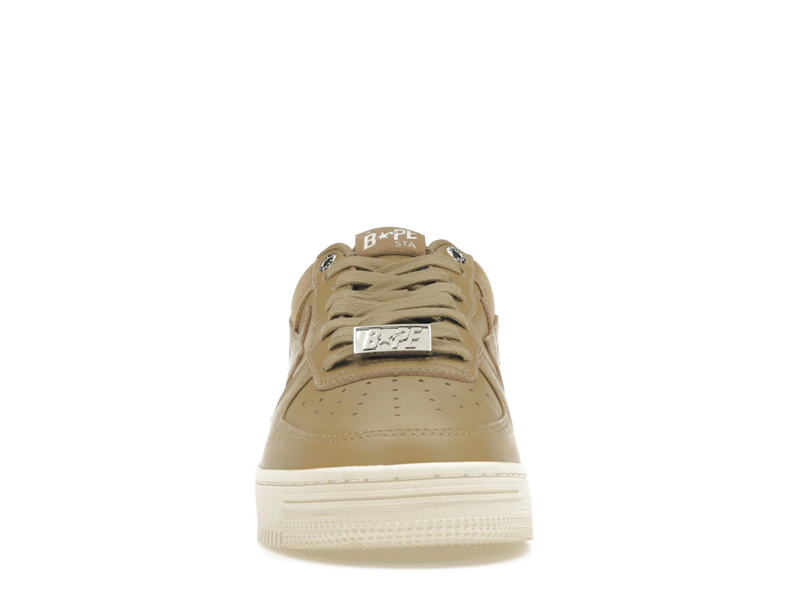 A Bathing Ape Bape Sta Low Suede Heel Beige