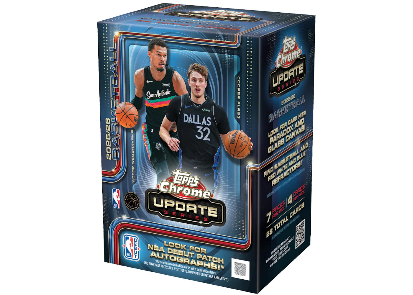 2025-26 Topps Chrome Updates Basketball Value Box
