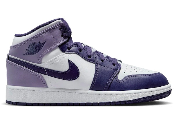 Jordan 1 Mid White Sky J Purple (GS)