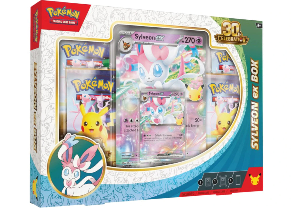 2026 Pokémon Mega Evolution 30th Celebration Sylveon ex Box