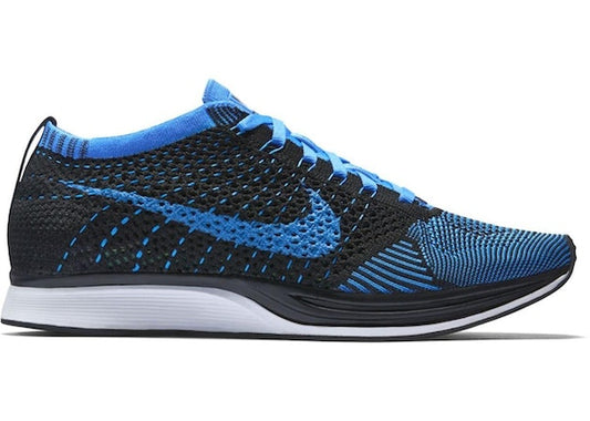 Nike Flyknit Racer Black Photo Blue