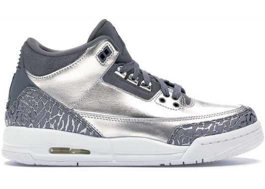 Jordan 3 Retro Premium Heiress Metallic Silver (GS)