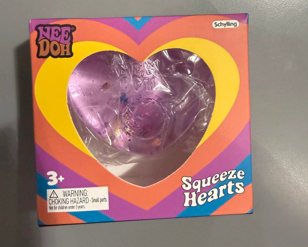 NeeDoh Squeeze Heart Squishy Fidget Toy